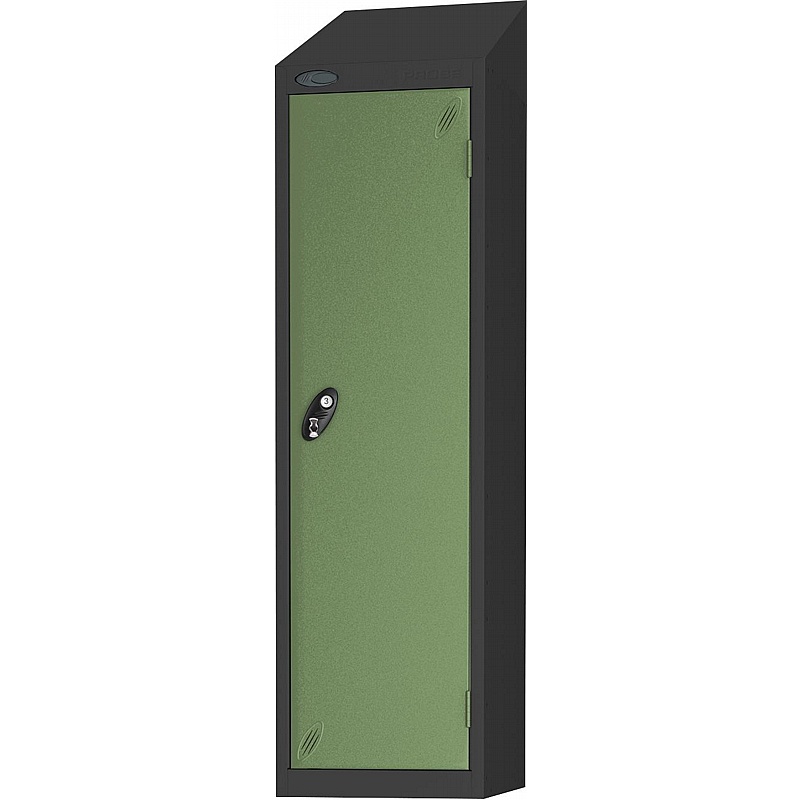 Stellar Probe Equinox Antibacterial Sloping Top Golf Lockers with Hasp and Staple Lock - Office Storage