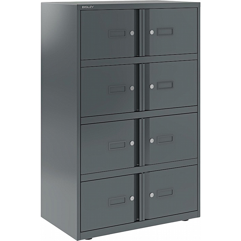 Bisley Essentials 8 Person Metal Office Lockers - Office Storage
