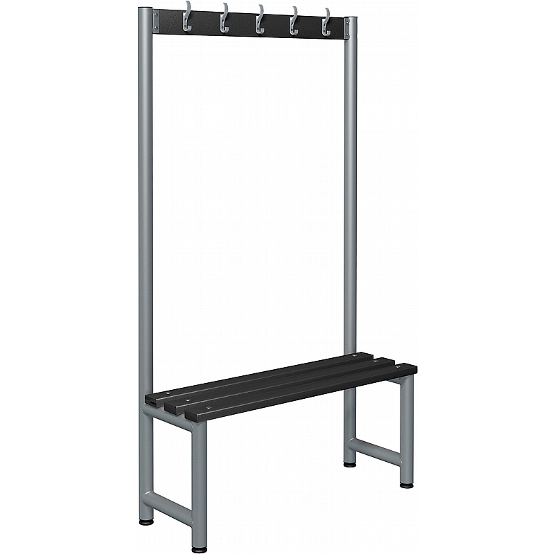 Stellar Probe Single Sided Changing and Cloakroom Bench Seats with Hooks - School Furniture