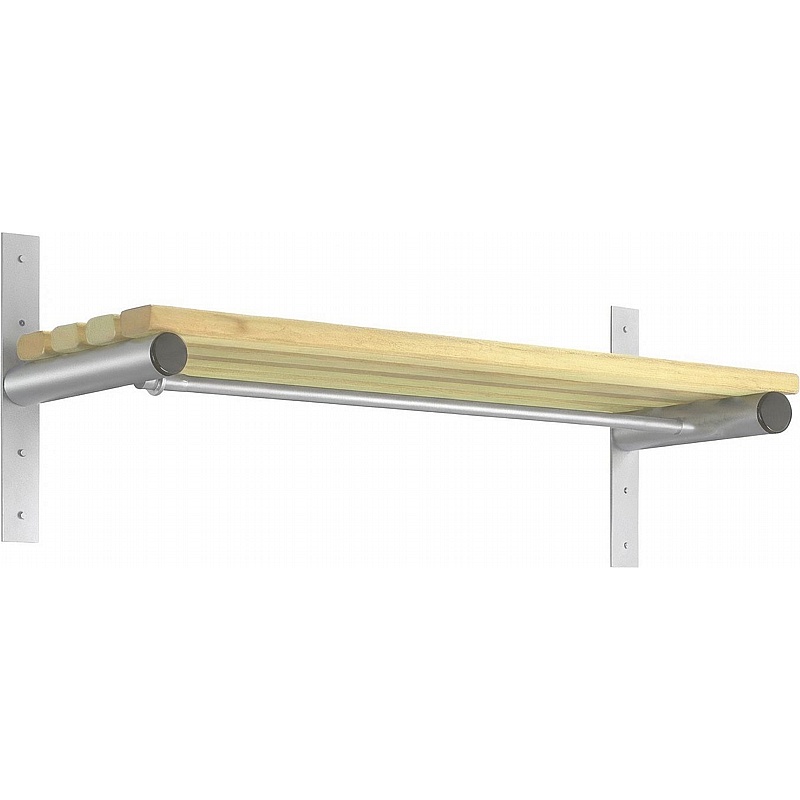 Stellar Probe Changing and Cloakroom Wall Mounted Shelf and Rail - School Furniture