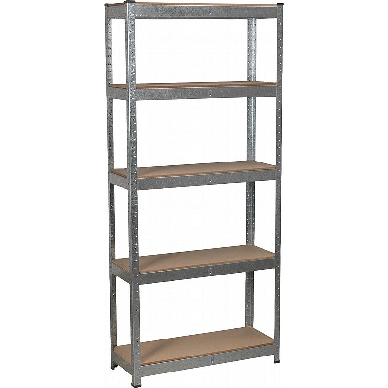 RackIt 150kg Galvanised Steel Boltless 5 Tier Shelving - Office Storage