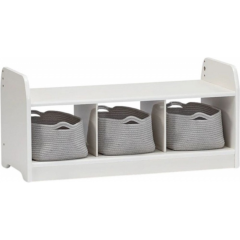 Blanco Low Rope Basket Storage Unit - School Furniture