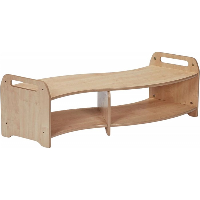 Tidy Tots S-Shape Curved Open Bookcases - School Furniture