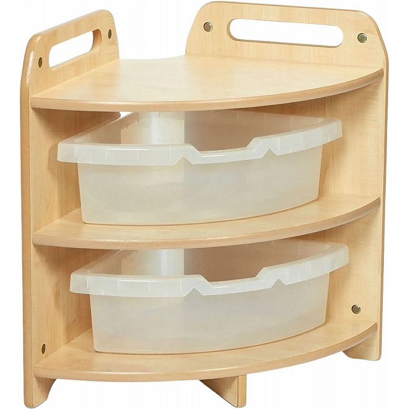 Tidy Tots 90 Degree Corner Open Bookcases - School Furniture