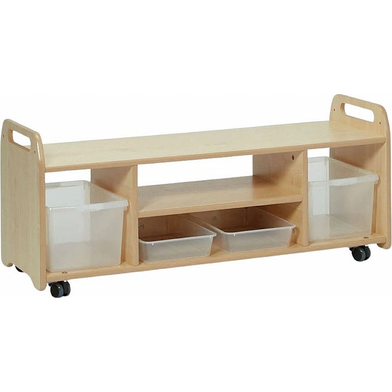 Arts and Design 4 Station Tall Storage Trolley - School Furniture