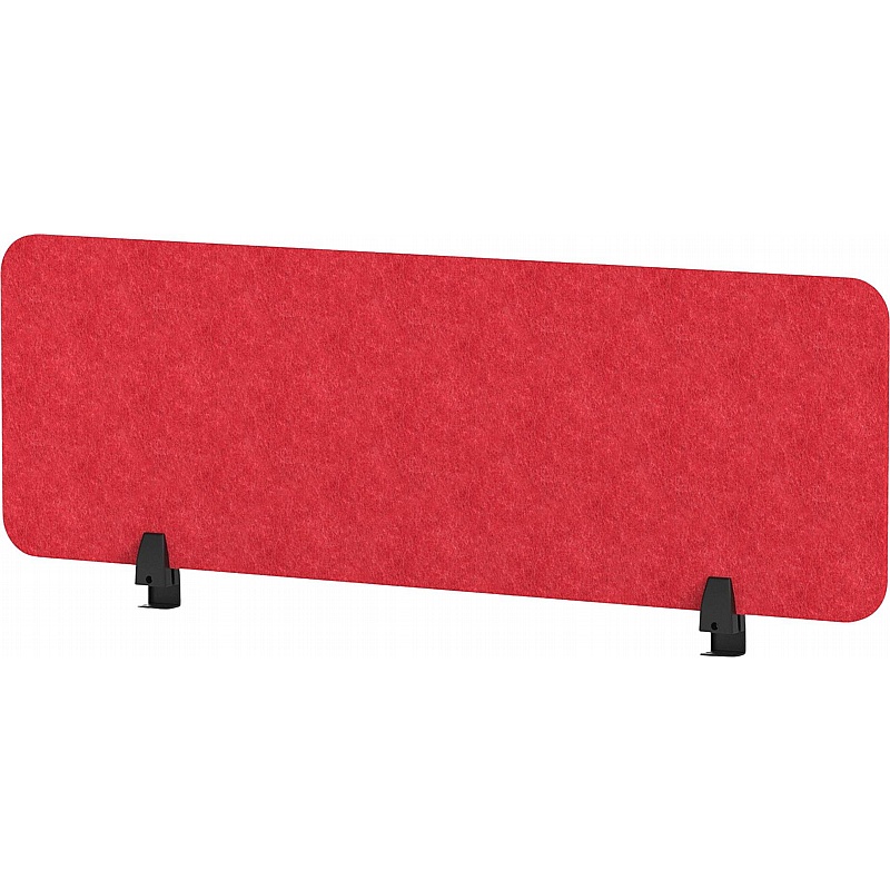 Sch! Acoustic Rectangular Desk Mounted Partition Screens - Office Accessories