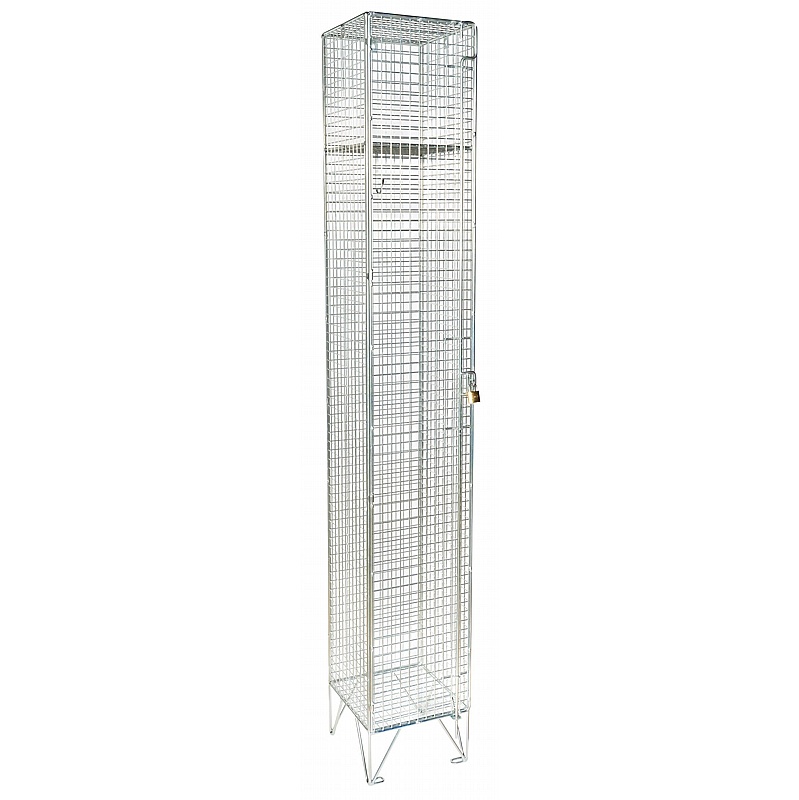 Ventra Economy Single Tier Wire Mesh Lockers - Office Storage