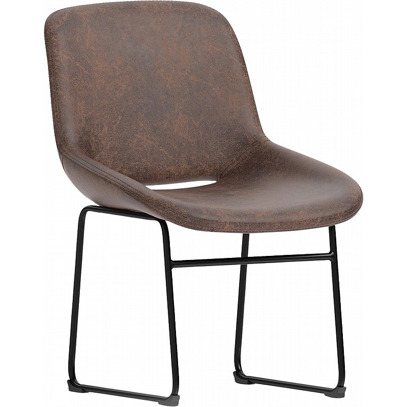Stowe Leather Breakout and Canteen Chairs - Meeting Room