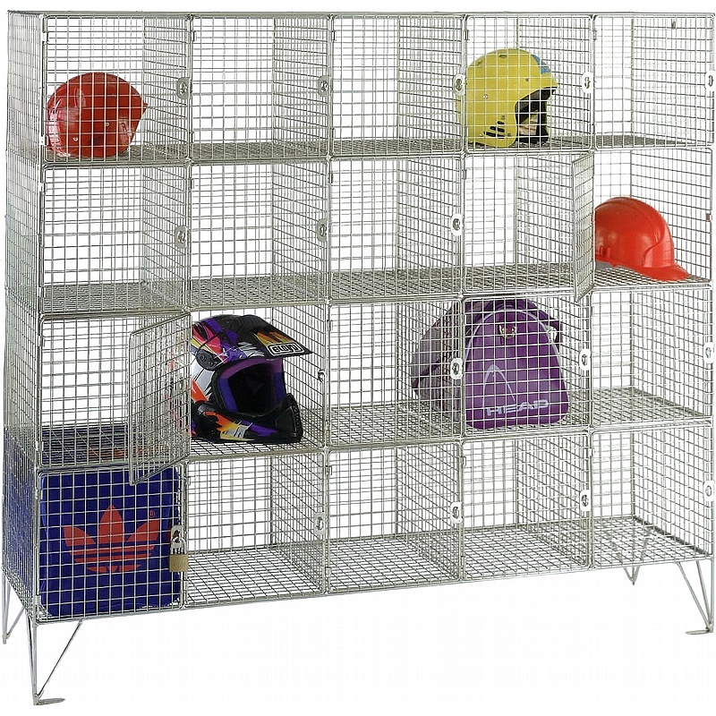 Ventra Premium 20 Person Wire Mesh Personal Effects Lockers - Office Storage