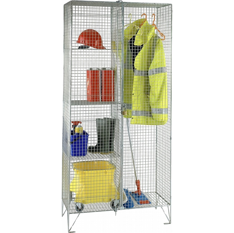Ventra Premium Wire Mesh Janitor Cupboard - Office Storage