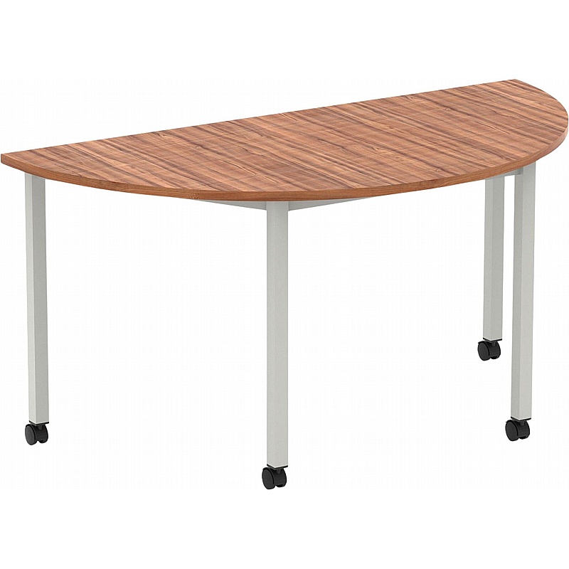 Flex Mobile Semi-Circular Box Leg Office Tables - Meeting Room