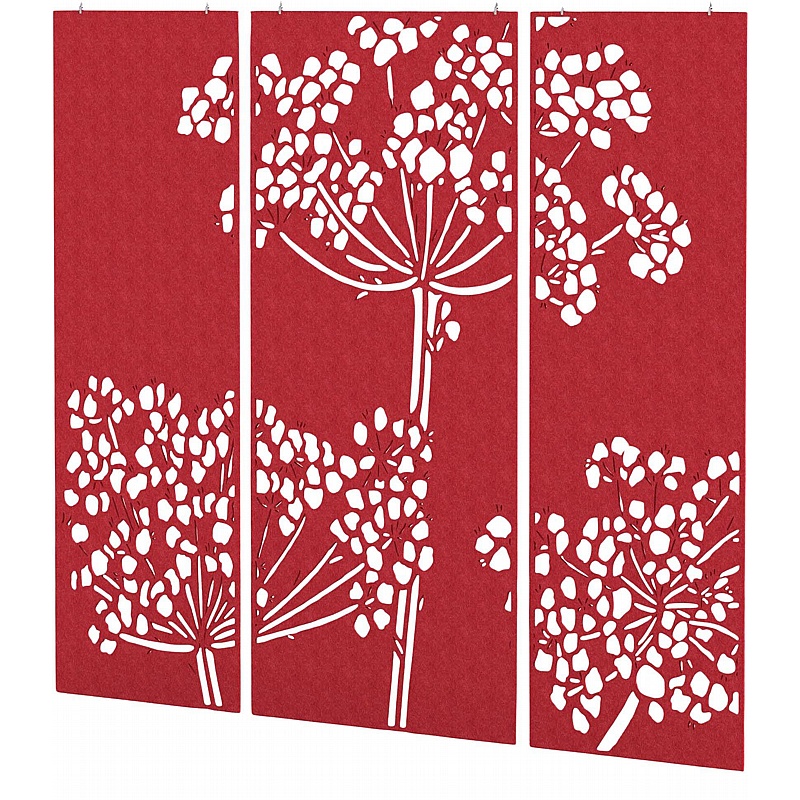 Sch! Wildflower Acoustic Hanging Screens (3 Panels) - Office Accessories