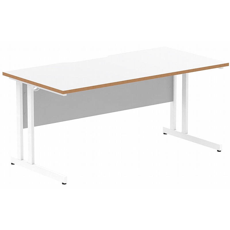 Oslo Rectangular Cantilever Office Desks - Office Desks