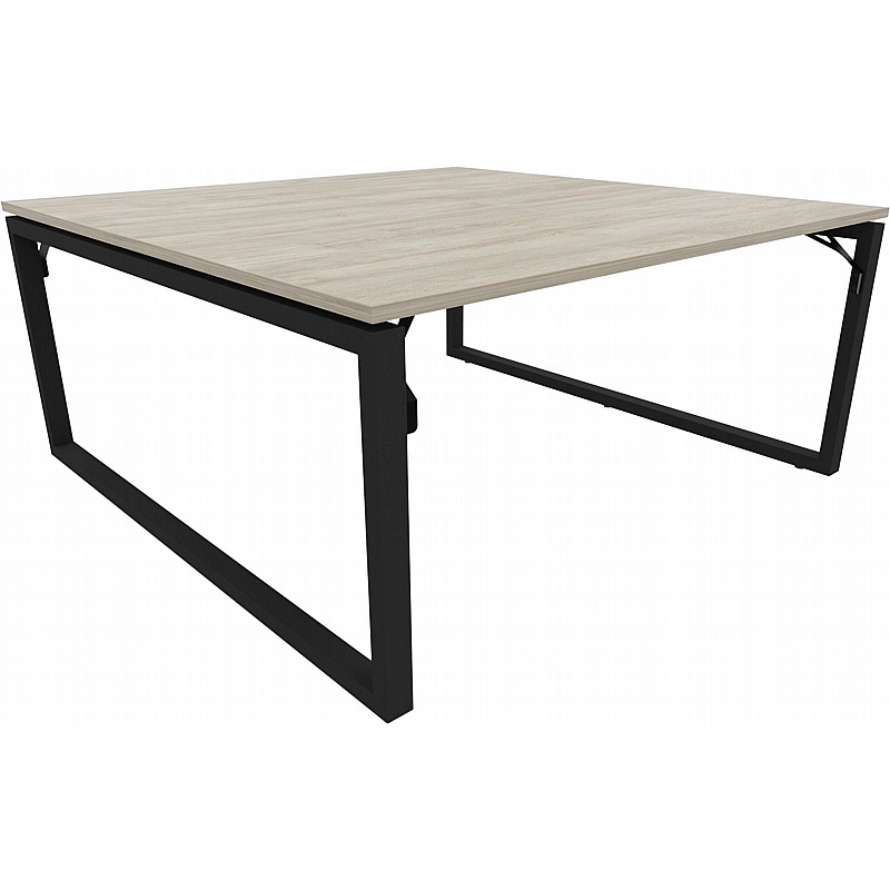 Tract Shades Hoop Leg Square Breakout and Meeting Tables - Meeting Room