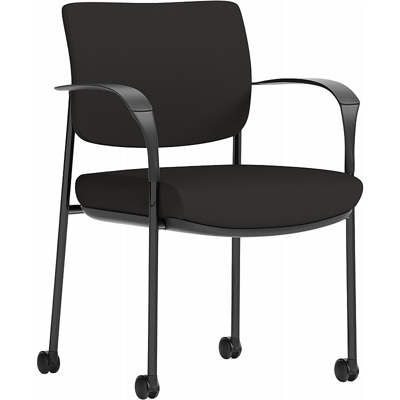 Brunswick Deluxe Fabric Mobile Conference Chair - Office Chairs