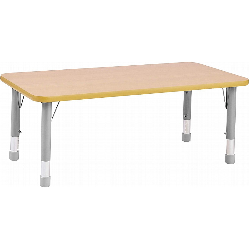 Milan Height Adjustable Rectangular Tables - School Furniture