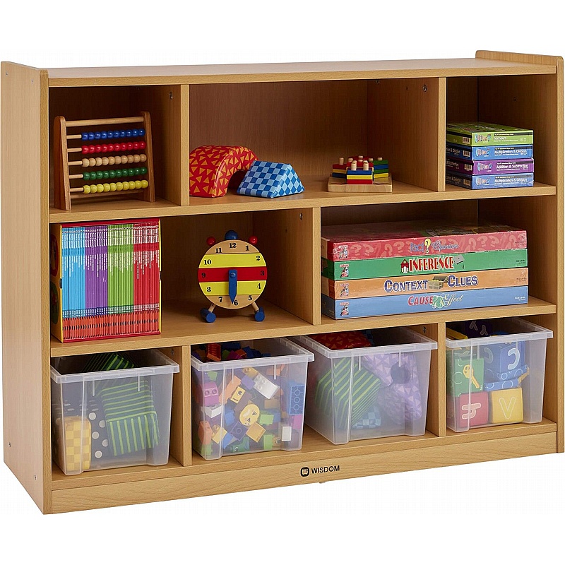 Milan 3 Level Nursery and Library Cabinets - School Furniture