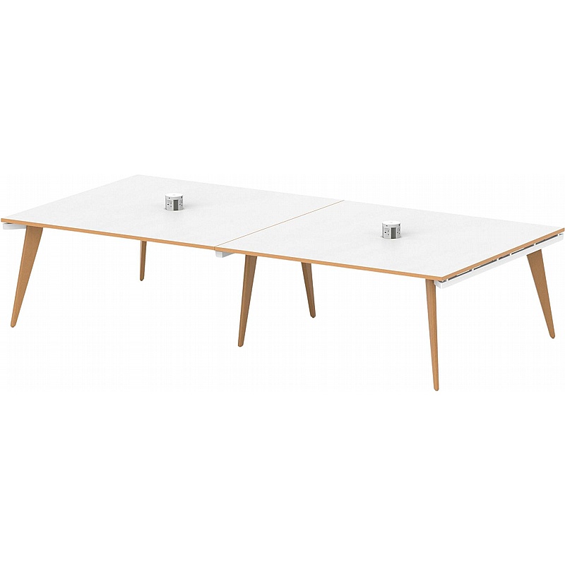 Oslo Volta Rectangular Boardroom Table With Power - Meeting Room