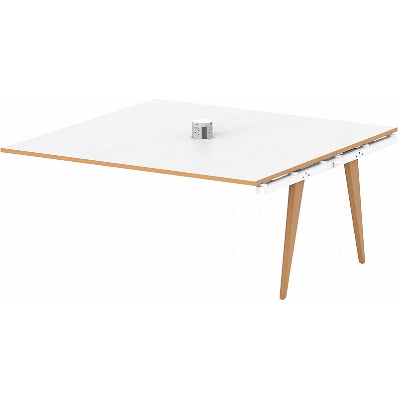 Oslo Volta Square Boardroom Table Extension With Power - Meeting Room