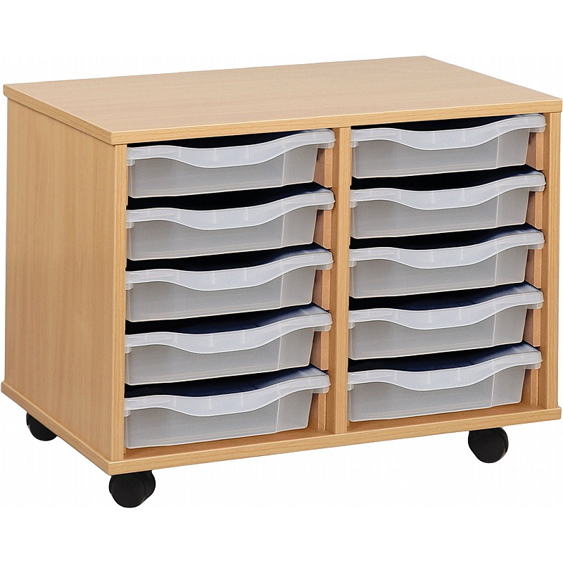 Classic 10 Tray Shallow Storage - School Furniture