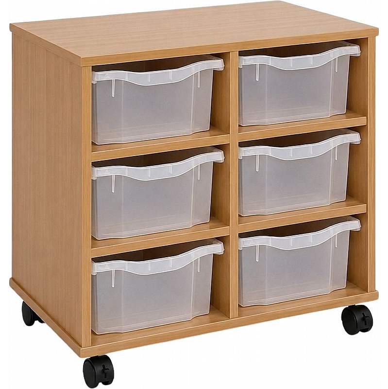 Classic 6 Deep Tray Storage - School Furniture