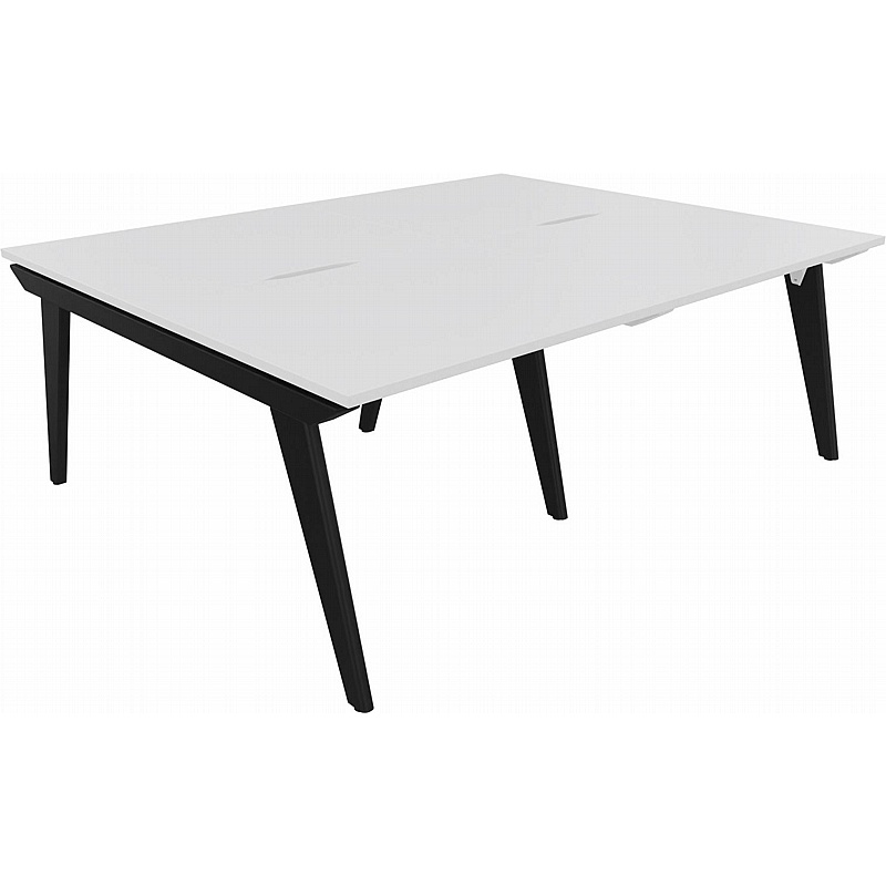 Tract Shades 4 Person Rectangular Back to Back Bench Desks - Office Desks