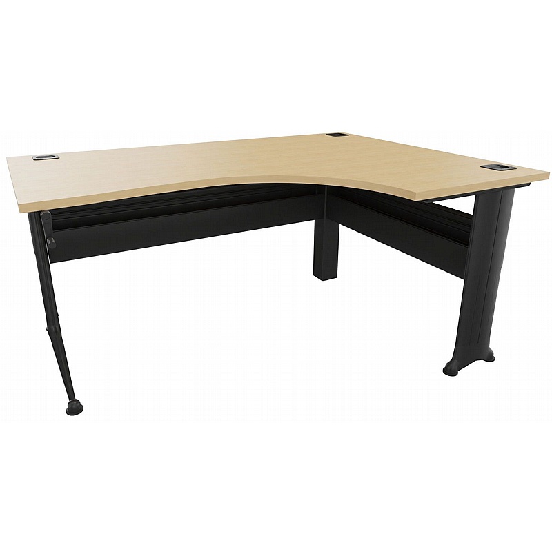 Kassini Crank Height Adjustable Ergonomic Radial Office Desks - Office Desks