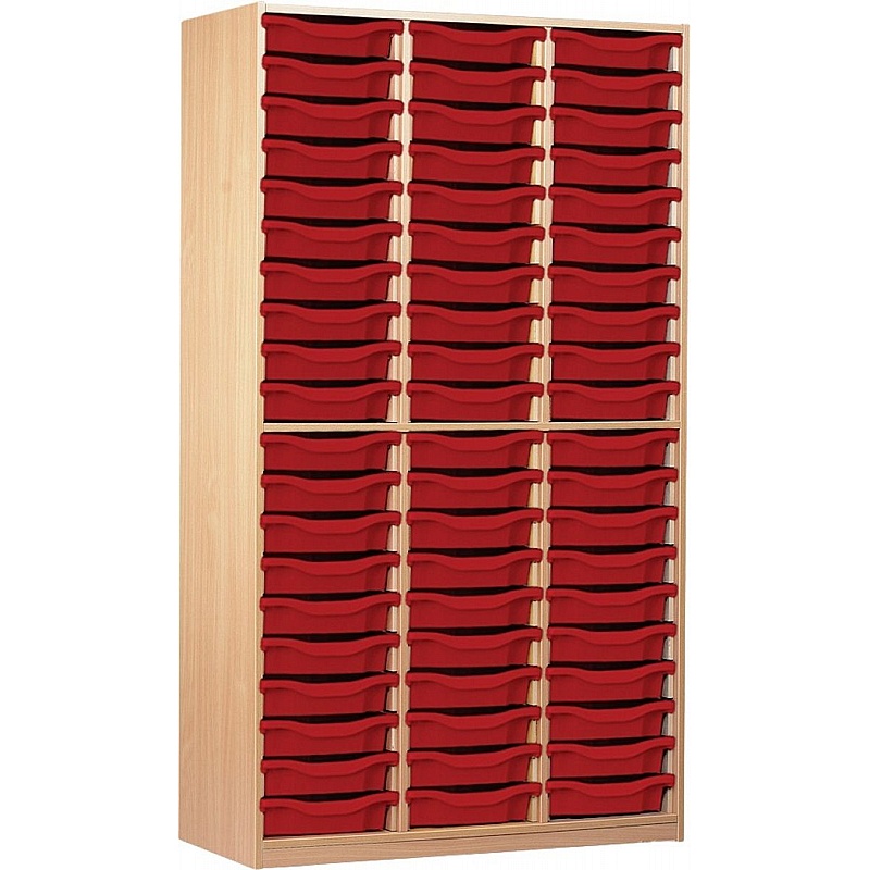 UltraBrite Triple Column 60 Tray Shallow Storage - School Furniture
