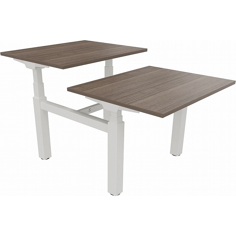 Aviator Electric Height Adjustable 2 Person Rectangular Back to Back Desks - Office Desks