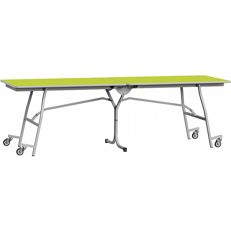 GoRoll Rectangular Mobile Folding School Dining Tables - School Furniture