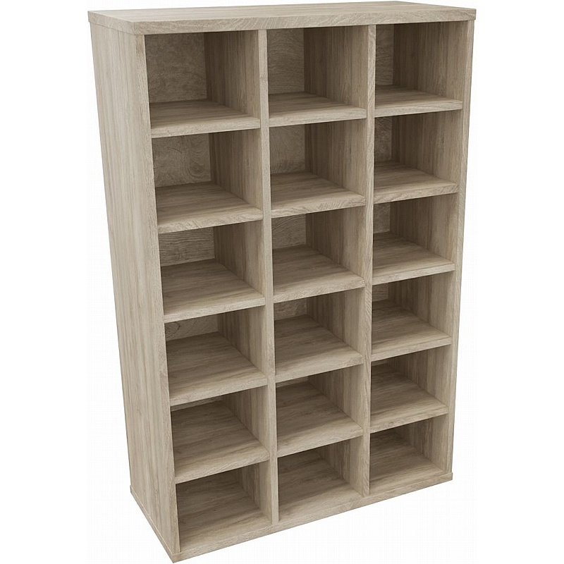 Unified Office 18 Compartment Freestanding Pigeonhole Units - Office Storage