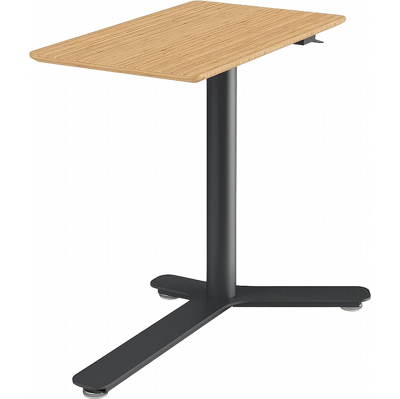 Humanscale Float Mini Bamboo Height Adjustable Laptop Tables - Reception Area