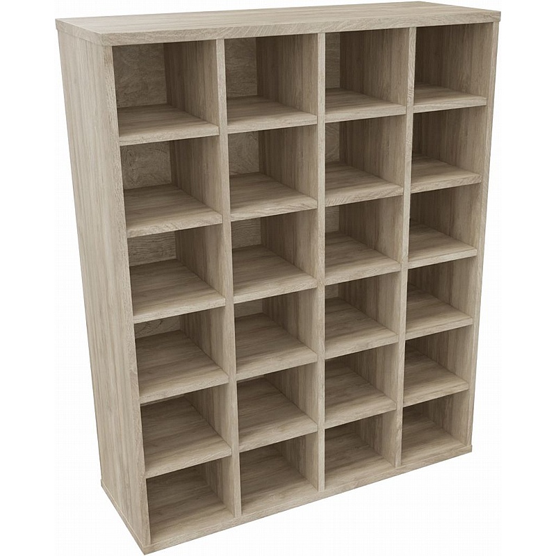 Unified Office 24 Compartment Freestanding Pigeonhole Units - Office Storage