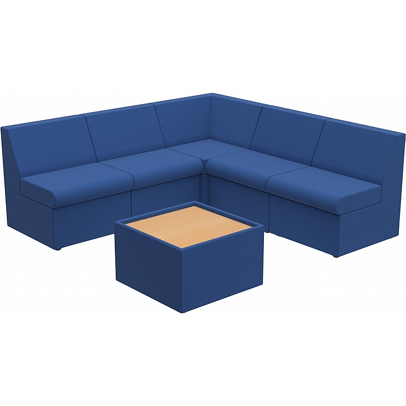 Caddy 5 Person Corner Reception Seating Bundle - Reception Area
