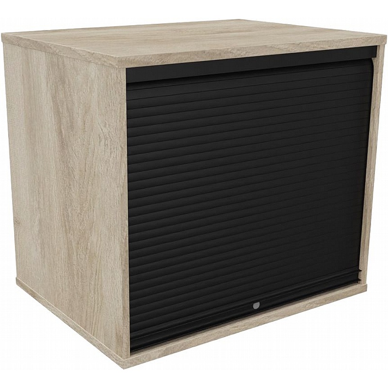 Unified Desk High Wooden Vertical Tambour Office Cupboards - Office Storage