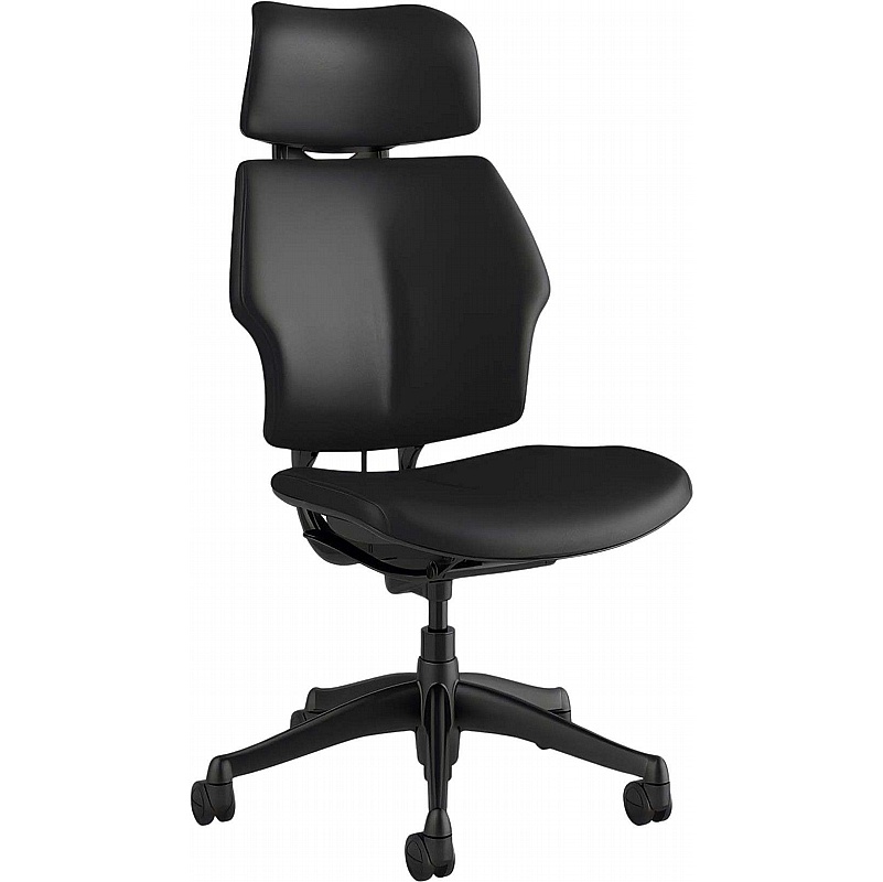Humanscale Freedom Headrest Leather Task Chair - Office Chairs