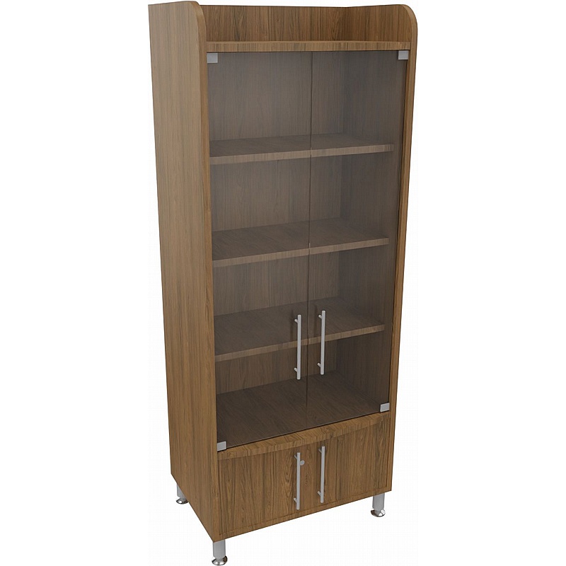 Unified Deluxe Glass Door Office Cupboards - Office Storage