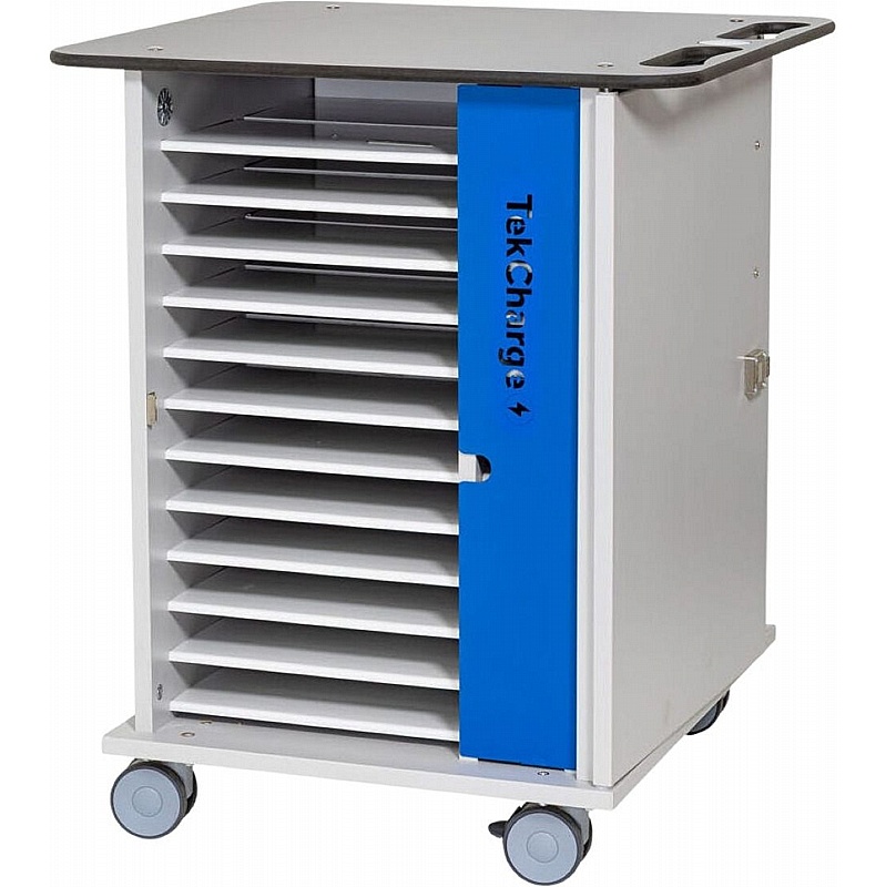 TekCharge 12 Device Laptop AC Charging and Storage Trolley - School Furniture