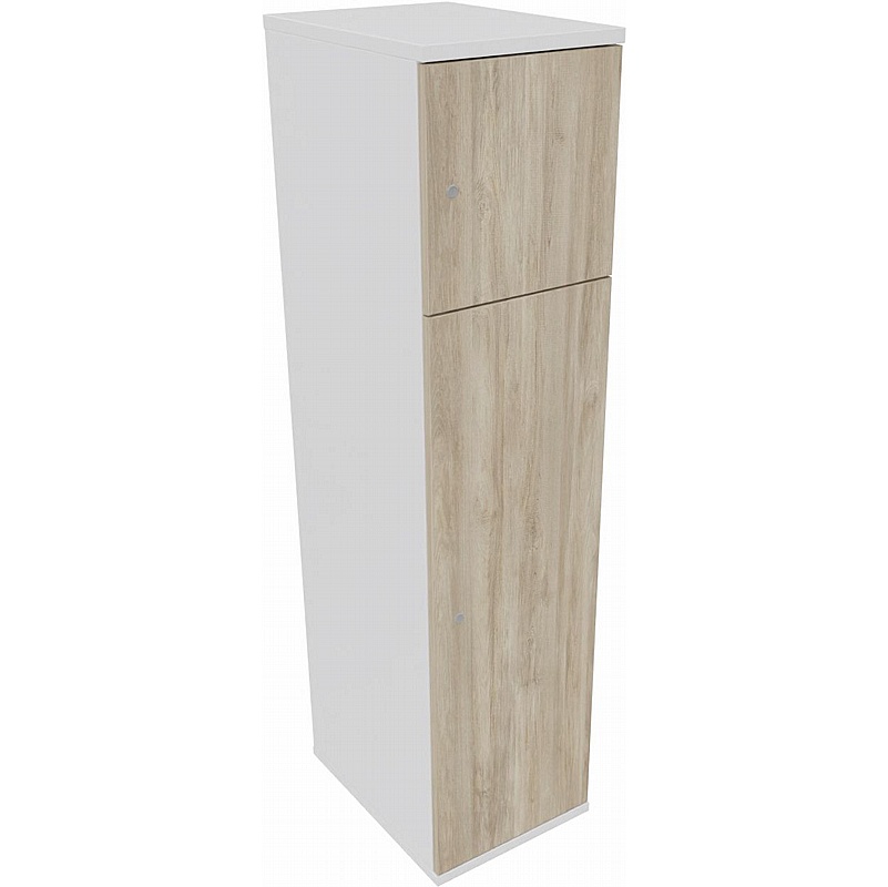 Unified Duo Wooden Office Various Door Lockers - Office Storage
