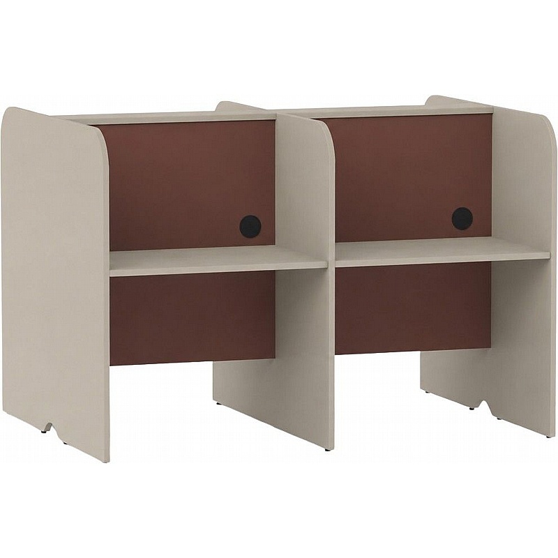 Nook Duo 4 Person Back to Back Study Focus Booths - School Furniture