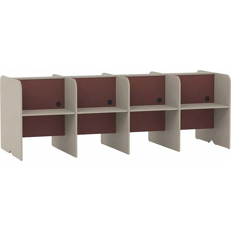 Nook Duo 8 Person Back to Back Study Focus Booths - School Furniture
