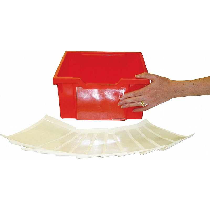 Gratnells Label Holders for Deep Trays - Pack of 100 - School Furniture