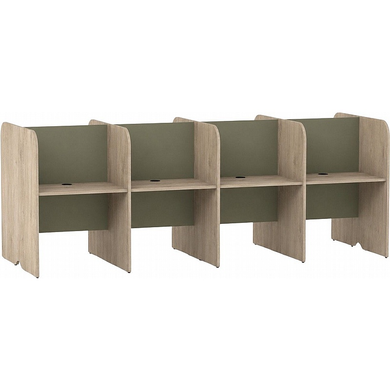 Modo Duo 8 Person Back to Back Study Focus Booths - School Furniture