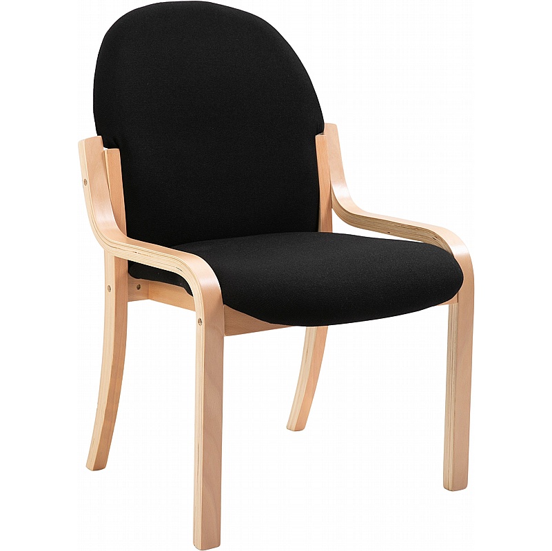 Lincoln Wooden Frame Fabric Reception Waiting Room Chairs - Reception Area