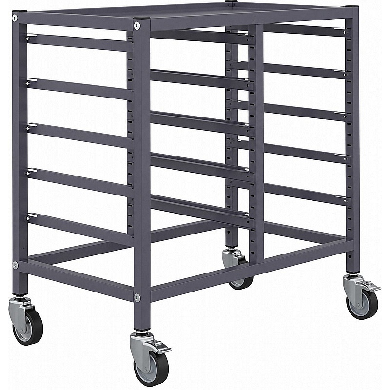 Gratnells Science Double Column Under Bench Mobile Tray Storage Frame - School Furniture