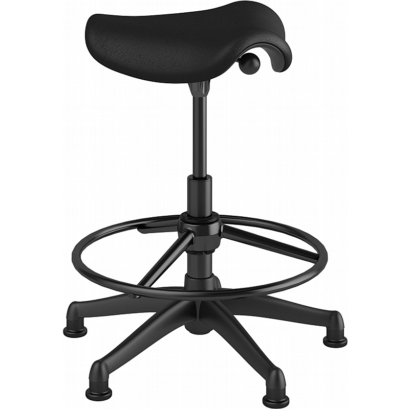 Humanscale Freedom Leather Pony Draughtsman Stool - Office Chairs
