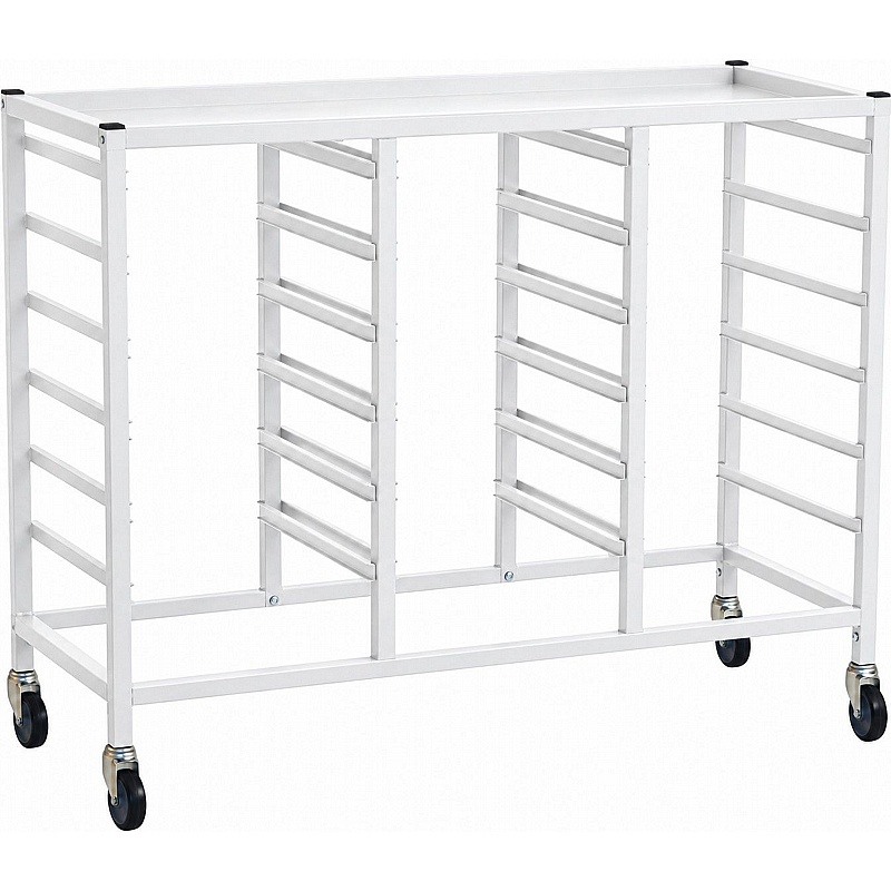 Gratnells Science Triple Column Mobile Fixed Runner Tray Storage Frame - School Furniture