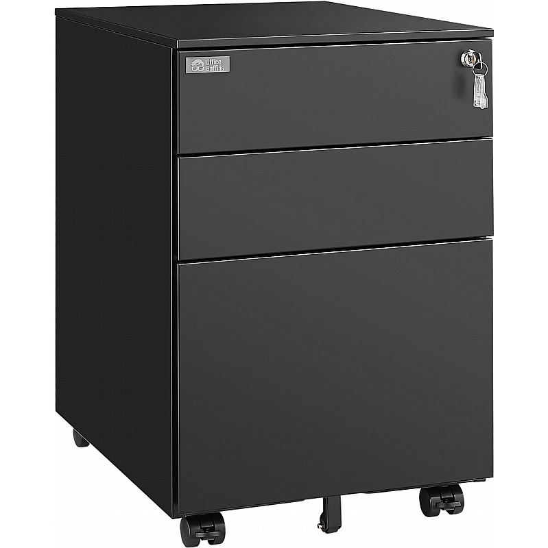 Horizon Metal Under Desk Mobile Office Drawer Pedestals - Office Storage