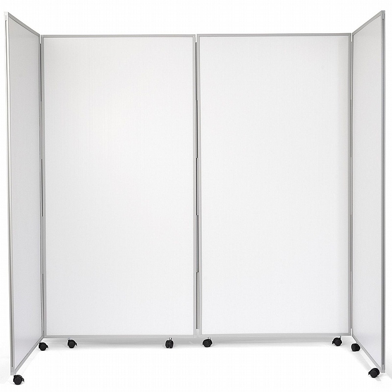 Division Wipe Clean Mobile Folding Privacy Booth - Office Accessories