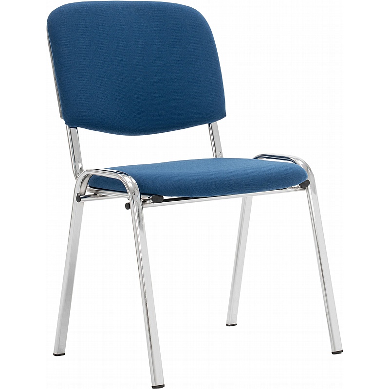 Swift ISO Chrome Frame Stacking Conference Chairs (Pack of 4) - Office Chairs